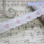 Floral Eyelet Lace w/ Ribbon - 1yd