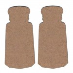 Chipboard Embellishments - Salt & Pepper Shakers