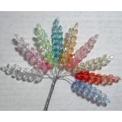 3-Tone Acrylic Wheat Leaves Spray