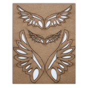 Chipboard Embellishments - Angel Wings