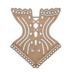 Chipboard Embellishments - Corset - Fancy