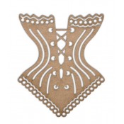 Chipboard Embellishments - Corset - Fancy