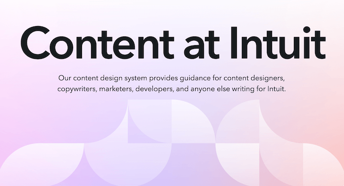 Intuit Content Design System