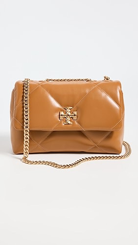 Tory Burch Kira Diamond Quilt Small Convertible Shoulder Bag.