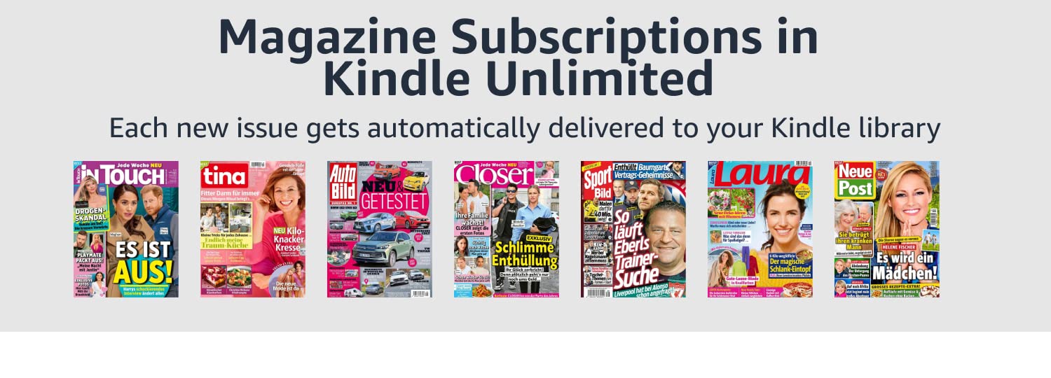 Kindle Magazine Subscriptions in Kindle Unlimited