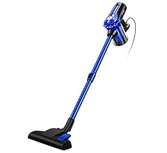 elezon Vacuum Cleaner Cyclone 17000Pa 600W Corded Stick Cleaner, No Paper Packs Required, Lightweight, E600 (Blue)