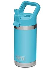 YETI Rambler Jr. 12 oz Kids Bottle, with Straw Cap, Reef Blue