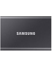 SAMSUNG SSD T7 1TB Portable External SSD, Up to USB 3.2 Gen 2, Reliable Storage for Gaming, Students, Professionals, Grey