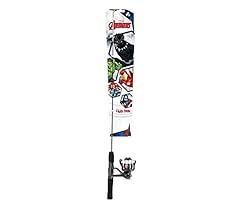 3’ Marvel Black Panther Fishing Rod and Reel Spinning Combo, Ugly Tech Construction with Clear Tip Design, 3’ 1-Piece Rod, …