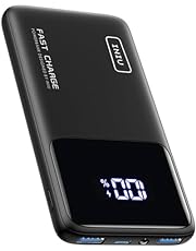 INIU 22.5W Power Bank, 10000mAh Slim USB C Portable Charger Fast Charging PD3.0 QC4.0, LED Display Battery Pack Portable for iPhone 15 14 13 12 Pro Max Samsung S22 Google LG Xiaomi AirPods Switch iPad