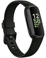 Fitbit Inspire 3 Health and Fitness Tracker with Stress Management, Workout Intensity, Sleep Tracking, 24/7 Heart Rate and More, Midnight Zen/black, One Size (S and L Bands Included)