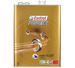 Castrol MA2 POWER1 Engine Oil, 4T 10W-40, Partially Synthetic Oil, For Two-Wheel 4-Stroke Engines, Quantity: 1.1 gal (4 L)