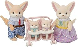 EPOCH Sylvanian Families FS-48 Fennec Fox Family Dolls, Safety Toy Mark Certified, Toy for Ages 3 Years and Up