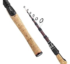 XPEDITE Portable Telescopic Fishing Rods, Spinning & Casting, 24T Carbon Blanks & Solid Carbon Tip, Cork Handle, Travel Rod…