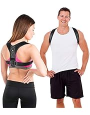 LIFEWAY Posture Corrector for Men &amp; Women - Upper Back Brace for Spine &amp; Clavicle Support - Relives Pain in Neck &amp; Shoulder Caused by Slouching Hunching Kyphosis - Adjustable Comfortable