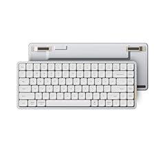 Lofree FLOW Low Profile Mechanical Keyboard, English Sequence, Silver White, Standard Equipment Key Switch, GHOST (Linear)