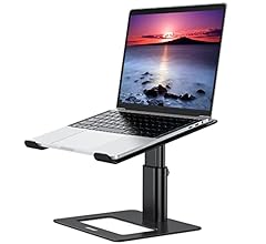 BESIGN Aluminum Laptop Stand, Ergonomic Adjustable Notebook Stand, Riser Holder Computer Stand Compatible with Air, Pro, De…