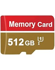 Micro SD 512GB High Speed Memory Card 512GB Micro SD Card for Large Capacity TF Card for Storage Phone/Dash Cam/Camera/PC/Tablet(Gold)