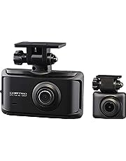 Comtec ZDR035 Car Dash Camera, Front and Rear 2 Megapixels, FullHD, GPS, Following Vehicle Approach Notification Function, Equipped with Safe Driving Assistance Function, Continuous Recording, Impact