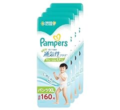 [Pants Big Size] Pampers Diapers Breathable Plus 26.6 - 48.5 lbs (12 - 22 kg) 160 Sheets (40 Sheets x 4 Pack) [Case Item]