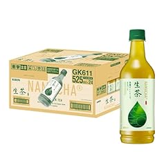 Kirin Raw Tea 18.6 fl oz (525 ml), 24 Bottles, Green Tea, Plastic Bottles