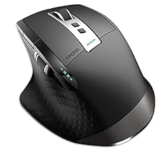 RAPOO Wireless Mouse for Laptop - MT750 Multi-Device Bluetooth Mouse Connect Up to 4 Devices, Multi-Mode Computer Mouse Rec…