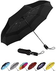 Repel Umbrella Windproof Travel Umbrellas for Rain - Easy Auto Open Close, Durable &amp; Compact Umbrella, Strong Fiberglass Frame, Waterproof Canopy - Backpack, Purse, Portable Umbrella for Travel