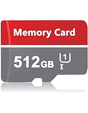 Micro SD Card 512GB High Speed Memory Card 512GB Waterproof SD Card for Cameras/Dash Cams/Smartphones/Drones Data Storage