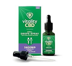 Vitality CBD Drops, Spray in MCT Oil 2400 mg, Berry, 30 ml, NO THC