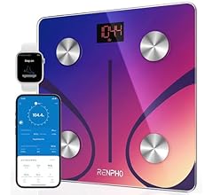 RENPHO Scale for Body Weight, Smart Body Fat Scale Digital Bathroom Wireless Weight Scale, Body Composition Analyzer with S…