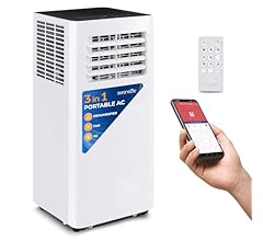 SereneLife Compact Freestanding Portable Air Conditioner-10,000 BTU Indoor Free Standing AC Unit w/Dehumidifier & Fan Modes…