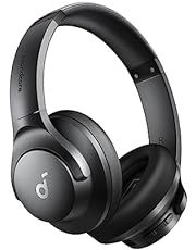 soundcore by Anker Q20i Hybrid Active Noise Cancelling Headphones, Wireless Over-Ear Bluetooth, 40H Long ANC Playtime, Hi-Res Audio, Big Bass, Customize via an App, Transparency Mode (Black)