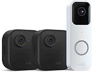 Blink Video Doorbell + 2 Outdoor 4 smart security cameras (4th Gen) with Sync Module 2 | Two-year battery life, motion detection, two-way audio, HD video, Works with Alexa