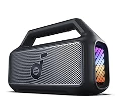 soundcore Boom 2 Outdoor Speaker, 80W, Subwoofer, BassUp 2.0, 24H Playtime, IPX7 Waterproof, Floatable, RGB Lights, USB-C, …