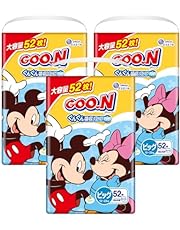 Goon Smooth Breathable Diapers, 26.5 - 44.1 lbs (12 - 20 kg), Case Sale, Pants Big Size &lt;ディズニーデザイン&gt; Big size (156 pcs)