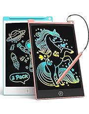 TECJOE 2 Pack LCD Writing Tablet, 8.5 Inch Colorful Doodle Board Drawing Tablet for Kids, Kids Travel Games Activity Learning Toys Birthday Gifts for 3 4 5 6 Year Old Boys and Girls Toddlers