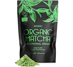 Organic Matcha Green Tea Powder - Ceremonial Grade - 120g (120 servings) - Premium Matcha Tea Powder - Certified Organic by…