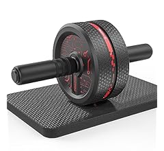 Ab Roller Wheel, Ab Wheel Exercise Equipment for Core Workout with Anti-Slip Handles Abdominal Exercise for Home Gym Fitnes…