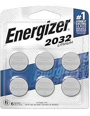 Energizer 2032 Batteries, Lithium CR2032 Watch Battery, 6 Count