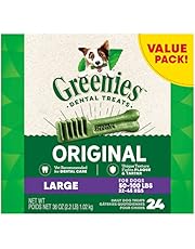 GREENIES Canine Dental Dog Treats Original Large 24 Chews Value Pack 1.02Kg