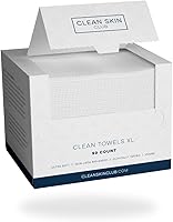 Clean Skin Club Clean Towels XL™, 100% USDA Biobased Face Towel, Disposable Face Towelette, Makeup Remover Dry Wipes,...