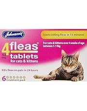 Johnsons 4Fleas Tablets for Cats and Kittens, 6 Treatment Pack, 14D083