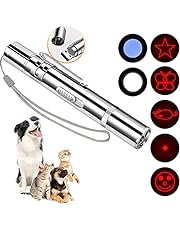 [Upgrade] BYETOO 7 in 1 Laser Pointer for Cat/Dog,Cat Dog Interactive Lazer Toy,Indoor/Outdoor Kitten for Pet Toy,Pet Training Exercise Chaser Tool,3 Mode USB Rechargeable Long Range Mice and Kitten