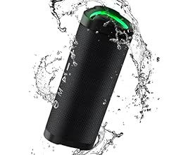 Bluetooth Speaker,Vanzon V40 IPX7 Waterproof Portable Wireless Speaker with 24W Loud Stereo Sound&Up to 24H Playtime,TWS,RG…