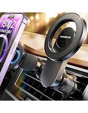 ACMEZING Smartphone Holder, Car Magnet, Smartphone Stand, Magsafe Car Supplies, 22 N55 Magnets, Super Strong Magnets, Air Conditioner Vent Double 360° Adjustment, One-Handed Operation, 0.1 Seconds