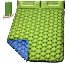 Camping Sleeping Pad Inflatable Sleep Mat THK 9cm Waterproof Air Camping Mat for Backpacking, Hiking and Traveling 196cm Bu…