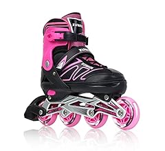 Womens Adjustable Inline Skates for Kids and Adults, Roller Skates with Featuring All Illuminating Wheels, for Girls and Bo…