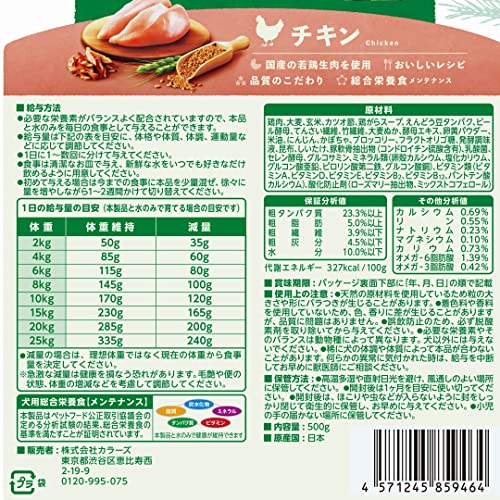 ドッグフード チキン 500gの商品画像