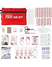 Ready First Aid 107 Piece First Aid Kit - Camping, First Aid Kit, Camping Essentials, Hiking, Home Essentials, Car Emergency Kit, Hiking Gear, First Aid Kit Travel, Car Essentials, Survival Stuff