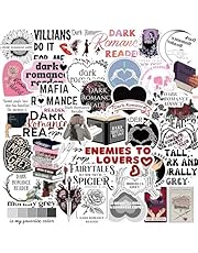 Gywyw 50Pack Dark Romance Reading Stickers,Romantic Word Aesthetic Waterproof Stickers for Waterbottle Laptop Computer, Funny Vinyle Stickers for Students Teachers Boys Girls